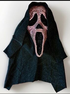 Spirit Pink Rhinestone Scream Ghost Face Mask Ghostface excellent condition